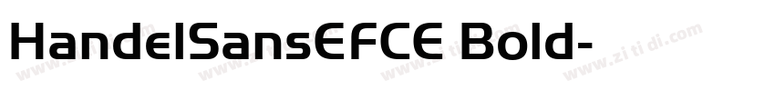 HandelSansEFCE Bold字体转换